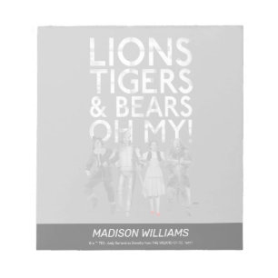Bloc-note Le Magicien D'Oz™ Lions Tigres & Ours Oh Mon Die