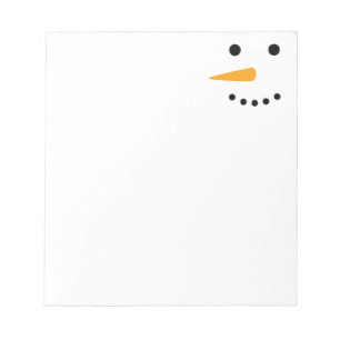 Bloc-note Le visage de Snowman