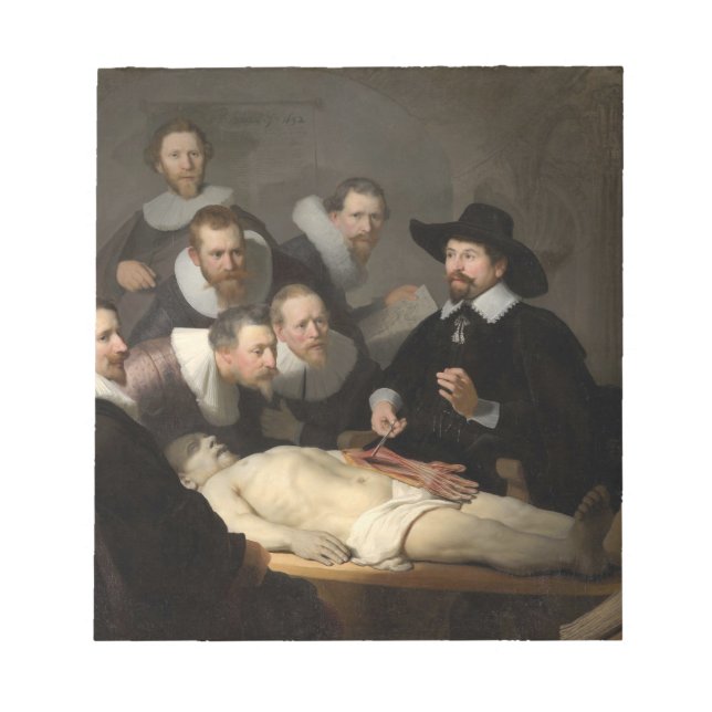 Bloc-note Leçon d'anatomie Dr Nicolaes Tulp Rembrandt (Devant)