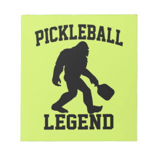 Bloc-note Légende de Pickleball Drôle Bigfoot