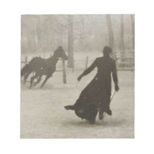 Bloc-note L'Entraîneur De Cheval Par Felix Thiollier 1899