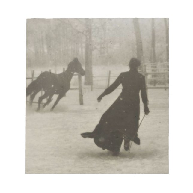 Bloc-note L'Entraîneur De Cheval Par Felix Thiollier 1899 (Devant)