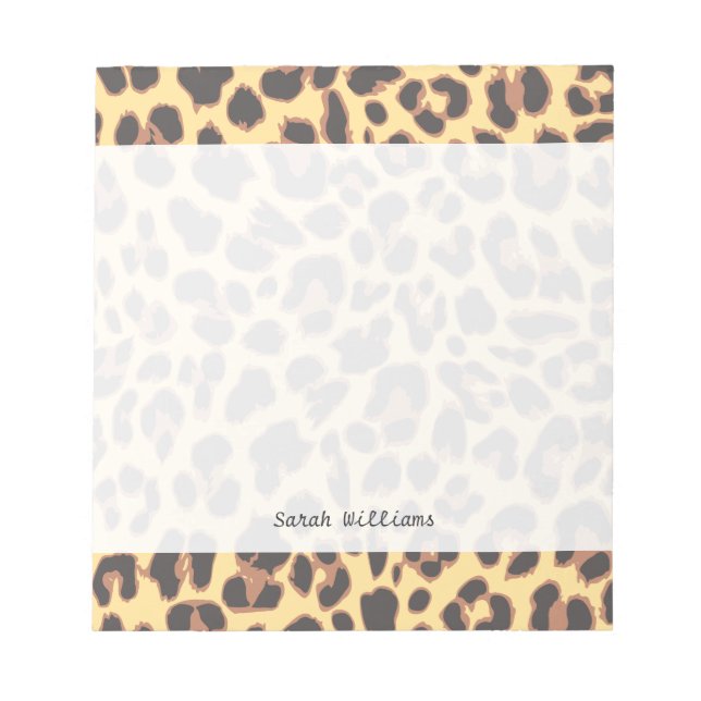 Bloc-note Leopard Print Animal Skin Patterns (Devant)