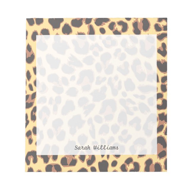 Bloc-note Leopard Print Animal Skin Patterns (Devant)