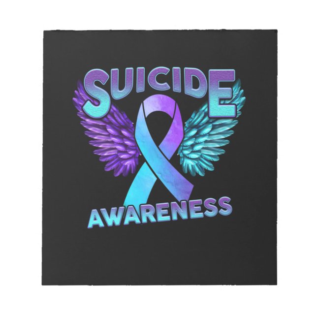 Bloc-note Les Ailes De Sensibilisation Au Suicide Et Le Suic (Devant)