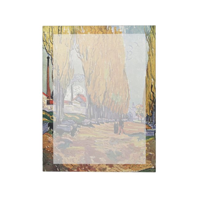 Bloc-note Les Alyscamps de Van Gogh. Paysage d'automne (Tourné)