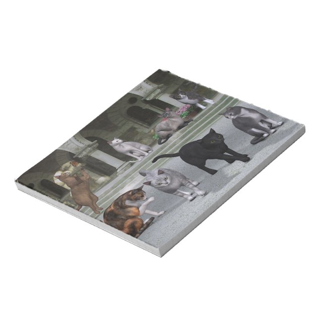 Bloc-note Les chats sur les marches du Palais (Tourné)