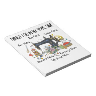 Bloc-note Les choses que je fais dans mon temps libre amusan