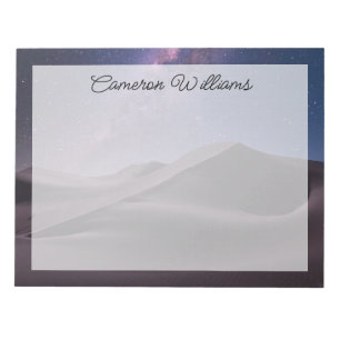 Bloc-note Les déserts   Lait Way Starry Sky Sand Dune Dubai