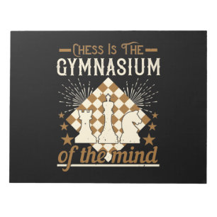 Bloc-note Les Échecs Est Le Gymnase De L'Esprit
