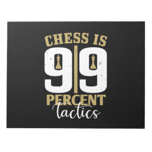 Bloc-note Les Échecs Sont Tactiques À 99%