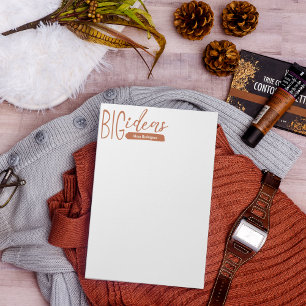 Bloc-note Les grandes idées citrouilles