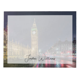 Bloc-note Les monuments Big Ben la nuit