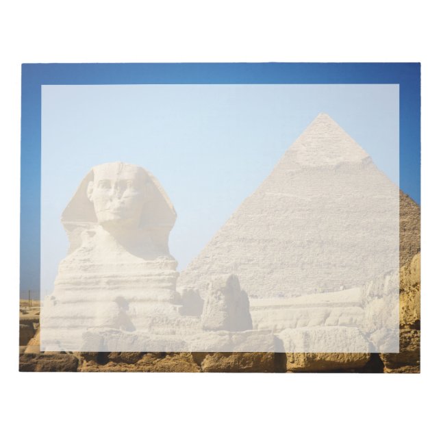 Bloc-note Les monuments | Sphinx & Pyramide d'Egypte (Devant)