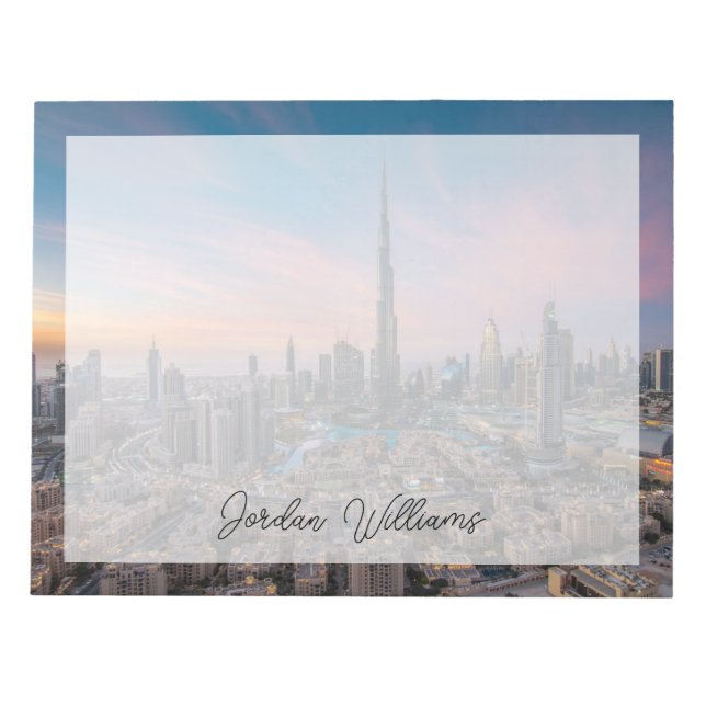 Bloc-note Les monuments | Ville de Dubaï (Devant)