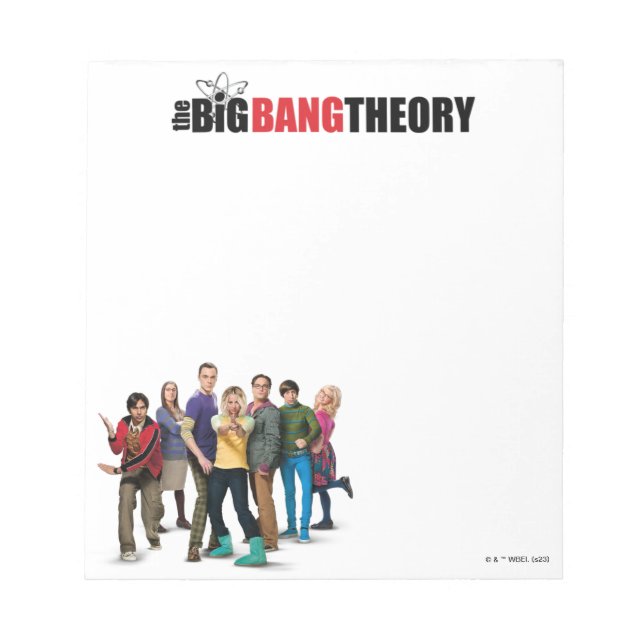 Bloc-note Les personnages de la théorie du Big Bang (Devant)