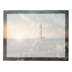 Bloc-note Les phares Phare rouge et blanc