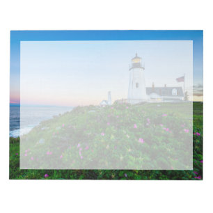 Bloc-note Les phares Point Lighthouse Bristol Maine