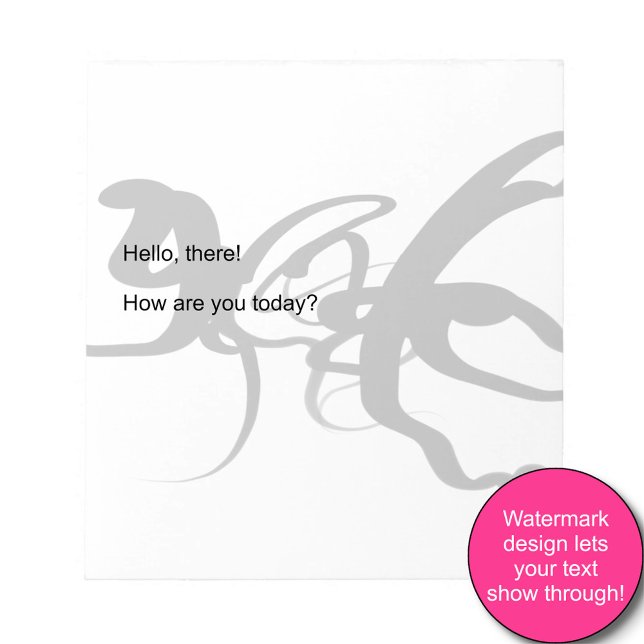 Bloc-note Les Plongeurs : Noir Abstrait et Blanc (Créateur téléchargé)