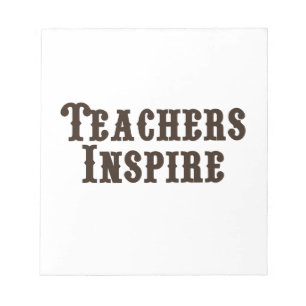 Bloc-note Les professeurs inspirent