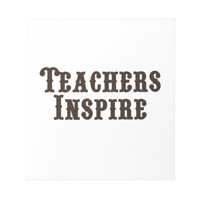 Bloc-note Les professeurs inspirent (Devant)