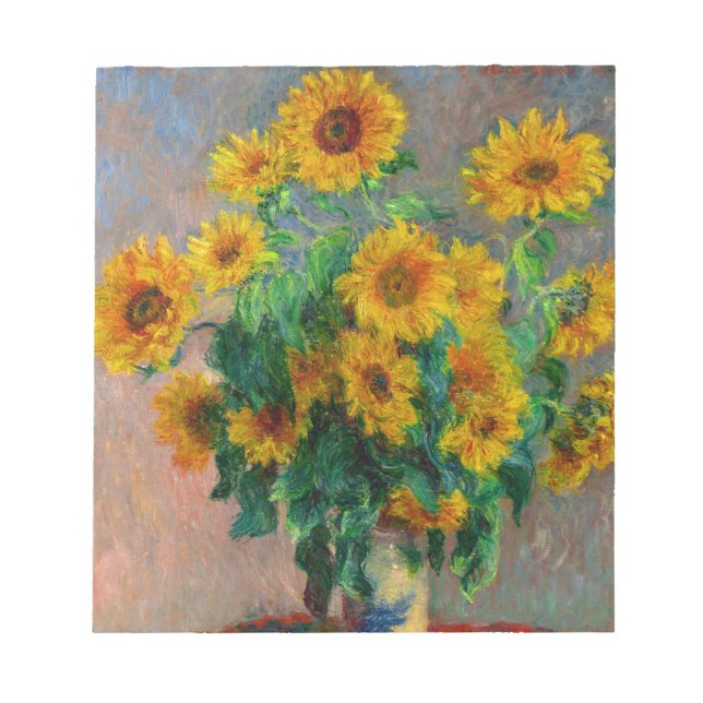 Bloc-note Les tournesols de Monet (Devant)