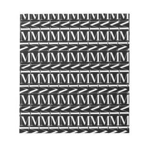 Bloc-note Lettre initiale M