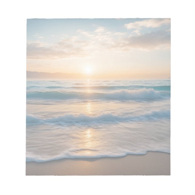 Bloc-note Lever De Soleil Sur La Plage (Devant)