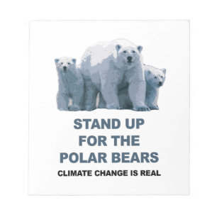 Bloc-note Levez-vous pour les ours polaires
