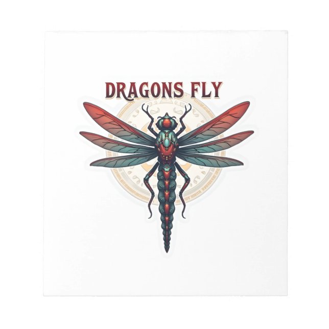 Bloc-note Libellule Steampunk Usinée Cool - Les Dragons Vole (Devant)