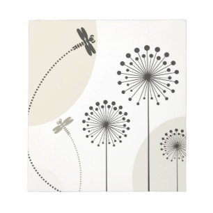 Bloc-note Libellule sur une fleur