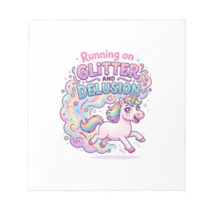 Bloc-note Licorne courant sur Brillant et Illusion Charme M