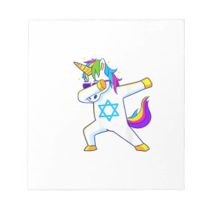 Bloc-note Licorne Dabbing Hanukkah Juive Dansante Chanukah K