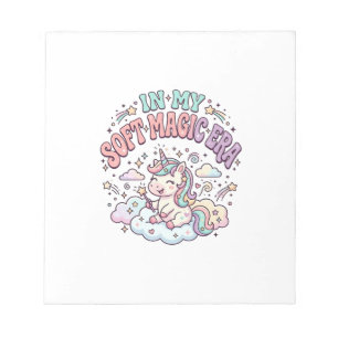 Bloc-note Licorne Dans Mon Produit De Style Rétro Ère De Mag