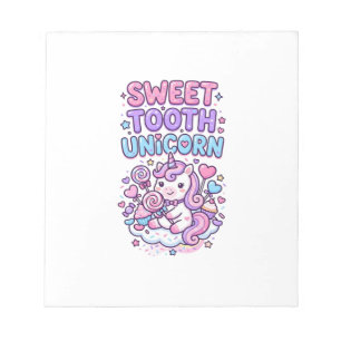 Bloc-note Licorne Douce Dent Licorne Mignonne Pastel Mignon 