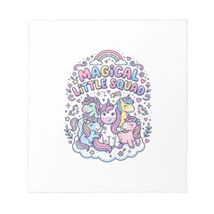 Bloc-note Licorne Magical Little Squad Conception Graphique