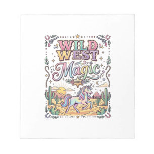 Bloc-note Licorne Magie Far West Original