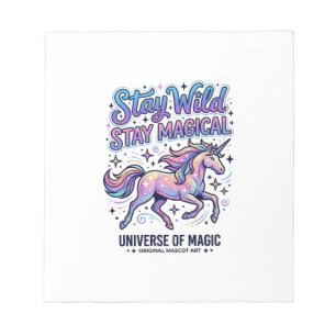 Bloc-note Licorne Reste Sauvage Reste Magique Commercial Typ