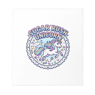 Bloc-note Licorne Sugar Rush Licorne Drôle Cadeau Mignon Des