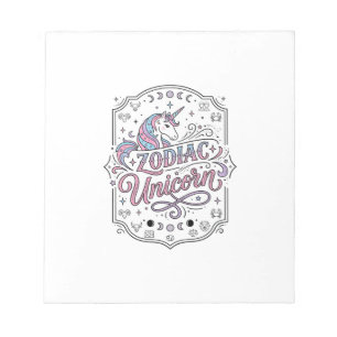 Bloc-note Licorne Zodiaque Licorne Conception De Cadeau Ludi
