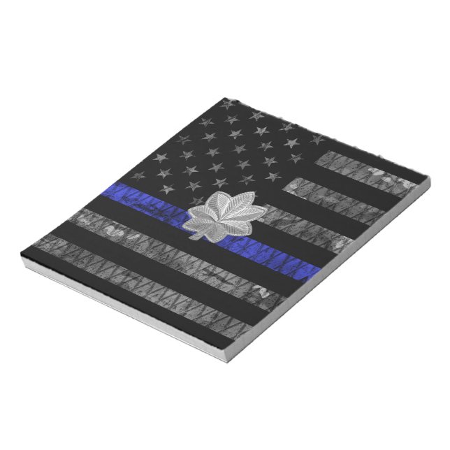 Bloc-note Lieutenant-colonel Thin Blue Line Distorsion (Tourné)