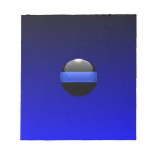 Bloc-note Ligne bleue mince