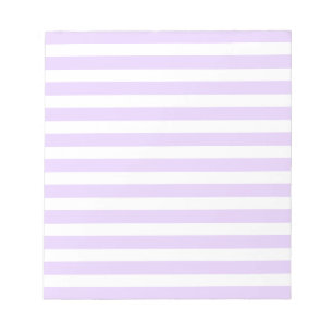 Bloc-note Lilac violet et blanc bonbons rayures