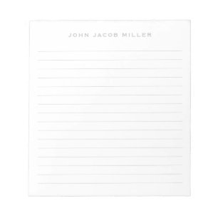 Bloc-note Limite minimaliste Gris Argent