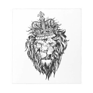 Bloc-note Lion dans la couronne