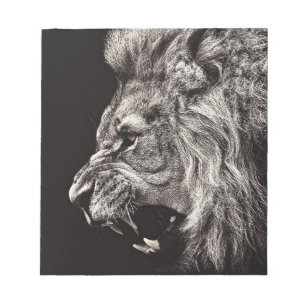 Bloc-note Lion homme en colère