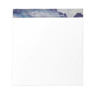 Bloc-note Liquide d'encre alcoolique bleue et violette Art a
