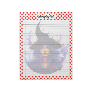 Bloc-note Liste d'achats Halloween