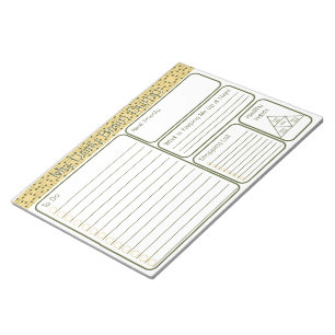 Bloc-note Liste de mes tâches de vidage du cerveau