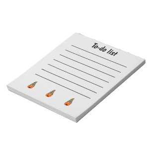 Bloc-note Liste de tâches de Citrouille amusant